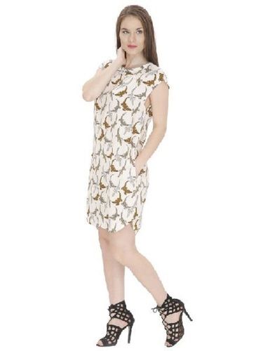 Various Colors Are Available Women Printed A Line Dress