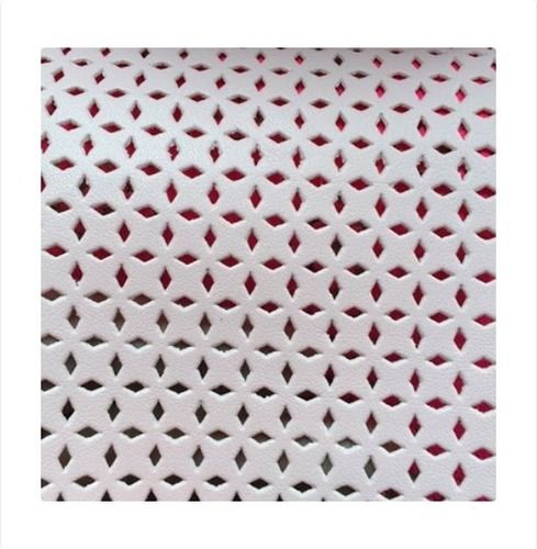 Cut Design White Pvc Fabric