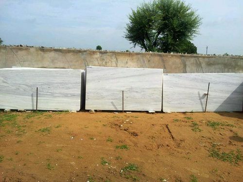 White Makrana Dungri Marble Slabs