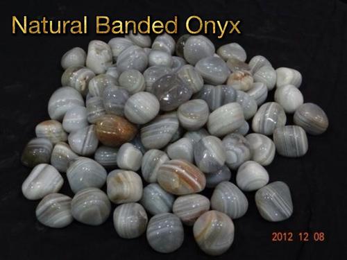 Natural Banded Onyx Pebbles Size: 2Mm To 86Mm