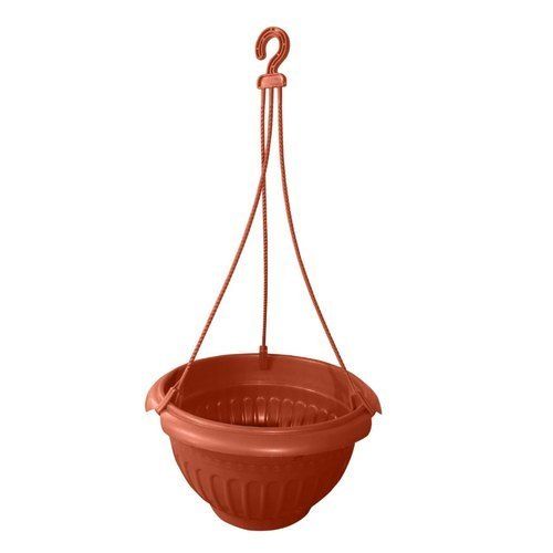 Brown Plastic Hanging Flower Planter