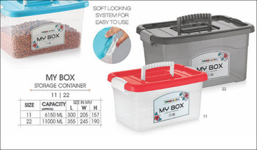 Transparent Plastic Rectangular Storage Container