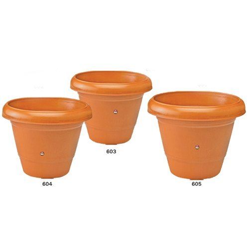 Round Brown Regular Size Planter Pot
