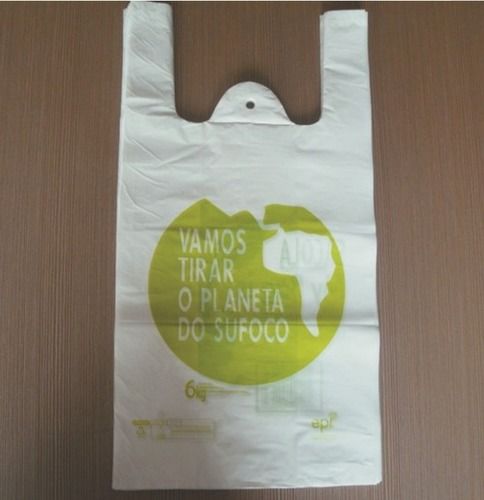 Transparent/White White Color Plastic Bag