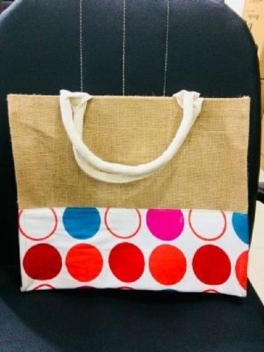 Various Colors Are Available Attractive Design Jute Bag