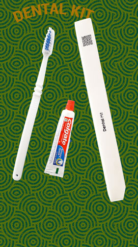 Dental Kit For Hotel Guest With Colgate Toothpaste Back Material: Woven Back