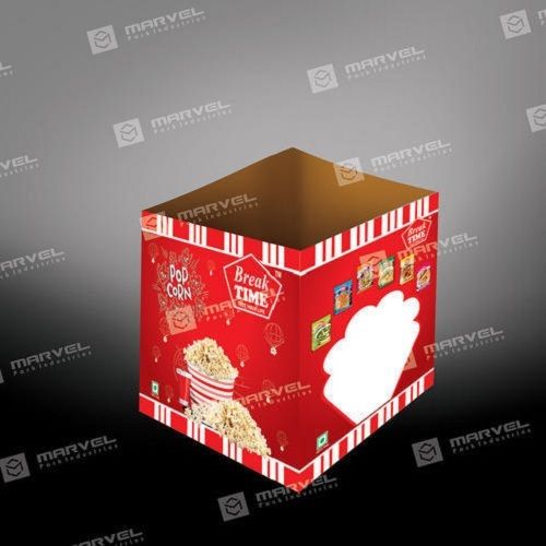 Custom Paper Popcorn Corrugated Packaging Boxes