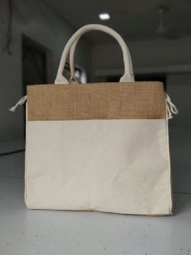 Plain White Jute Bag