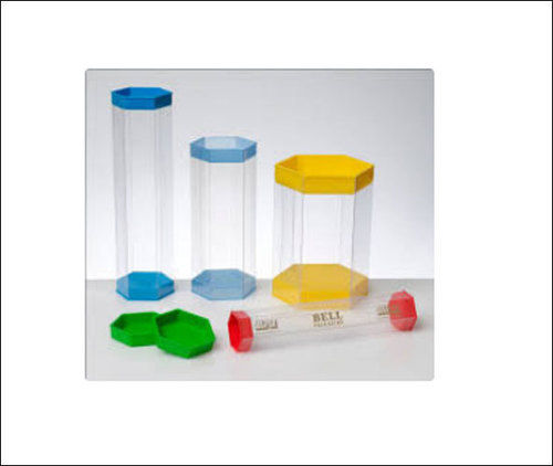 High Quality Plastic Plain Hexagonal Box