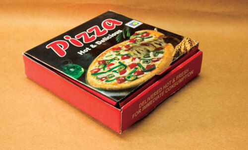 Glossy Lamination Printed Pizza Packaging Box