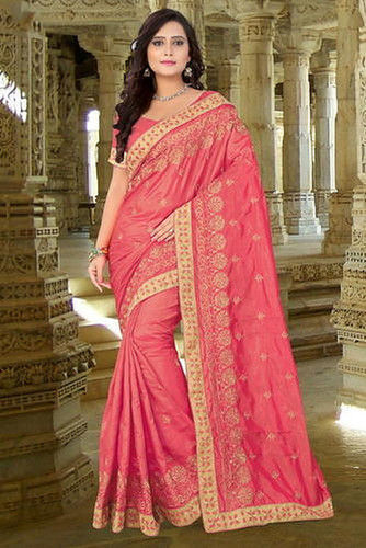 Buy Vinayak Trendz Women's Paper Silk Saree (Pink) - at Best Price Best  Indian Collection Saree - Gia Designer