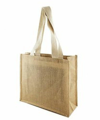  ऊबड़-खाबड़ डिज़ाइन जूट शॉपिंग बैग 