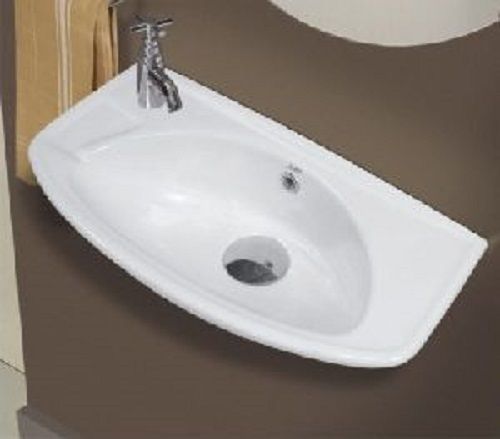 Plain White Colored Wash Basins