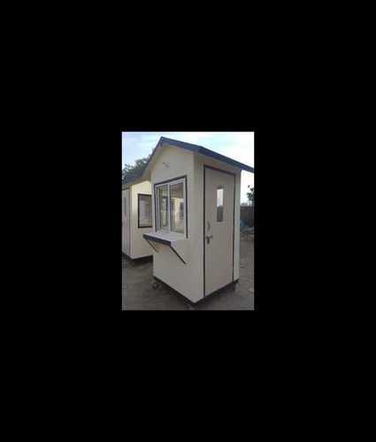 White Prefabricated Portable Security Cabin