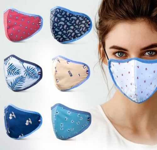 Designer Double Layer Cotton Face Mask