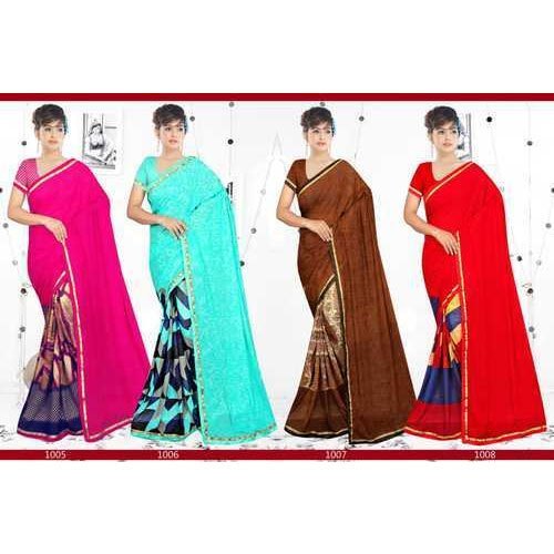 Pack of Two Sarees for Women Mysore Art Silk Printed Sarees Combo Set|  Indian Wedding Ethnic Diwali Gift Sari - Walmart.com