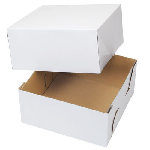 White And Brown Color Cake Corrugated Boxes