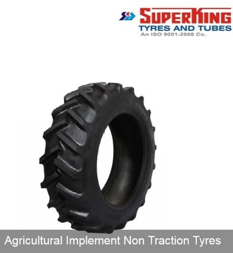 Superking Solid Rubber Agricultural Implement Tyres - 79 Pattern, 9.5L-14SL mm Size, Ply Ratings 6 & 8, Load Capacity 690-3000 kg, Input Pressure 3.10 bar