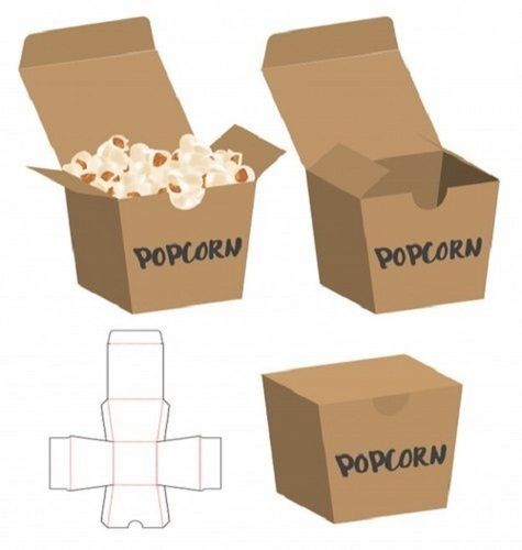 Printed Paper Box For Popcorn