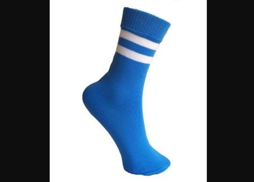 Blue Striped Mens Cotton Socks