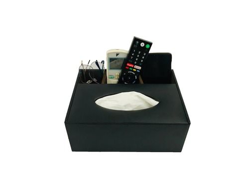 Multi-Purpose Leatherette Pen Mobile Remote Control Tissue Box Holder Cavity Quantity: Multi Container