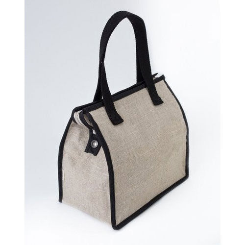 Multicolor Precise Design Jute Lunch Bag