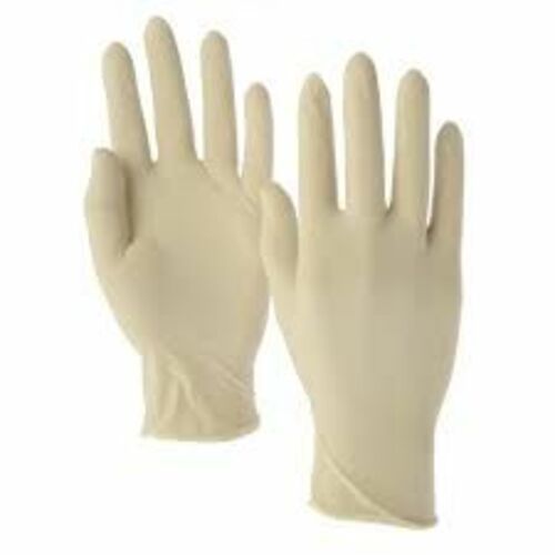 White Disposable Rubber Gloves
