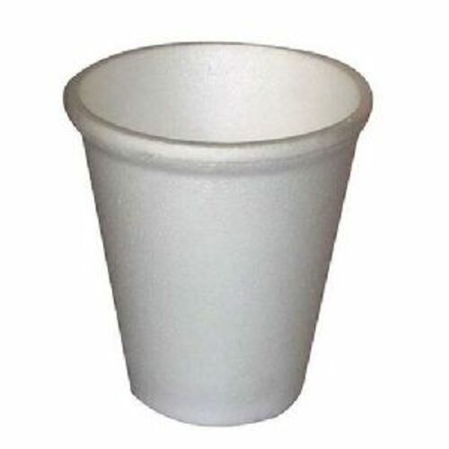 सफेद डिस्पोजेबल थर्मोकोल कप 
