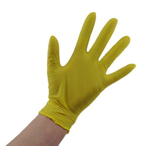 Yellow Powder Free Examination Gloves Grade: Medical