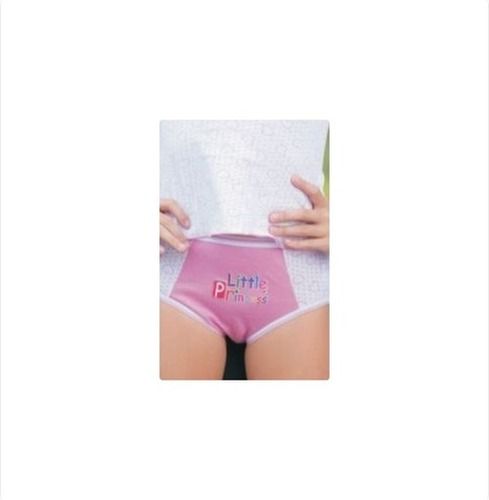 Girls Printed Pink And White Panty