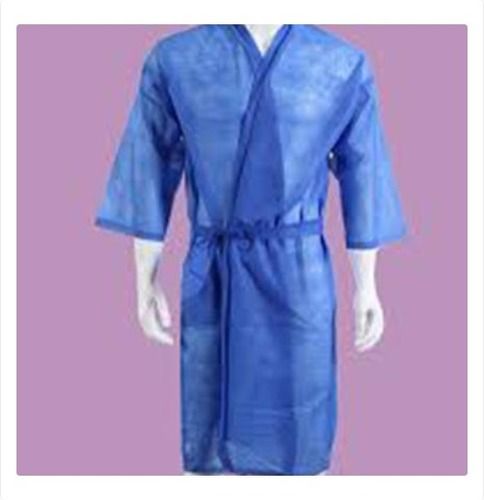 Semi Transparent Disposable Blue Kimono Application: Spa/Salon/Medical/Pharmacy/Hospitality/Kitchen