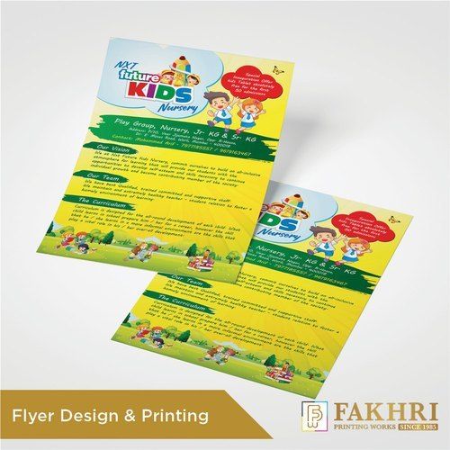 Organic Flyer Design And Printing Services - A4 Size