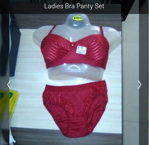 Cotton Bra Panty Set, Size : 28, 30, 32, 34, 36, 38, 40, Pattern : Plain,  Printed at Rs 80 / Piece in Indore