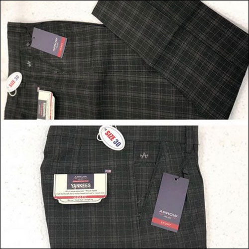 Black Mens Casual Wear Trouser