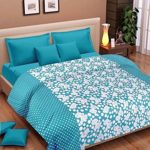 Duvet Set Printed Blue Dohar Blanket