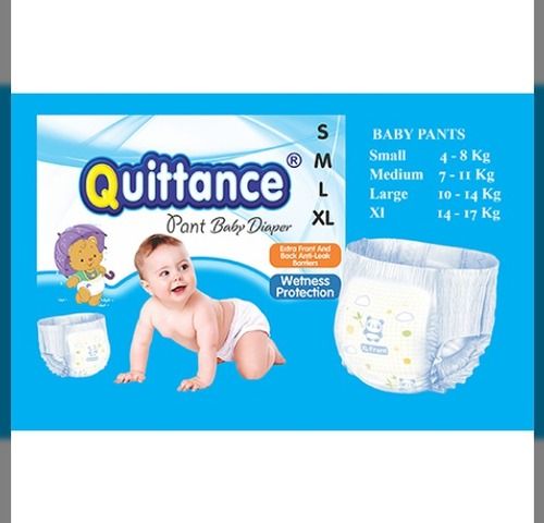 White Quittance Disposable X Large Pull Up Baby Diaper