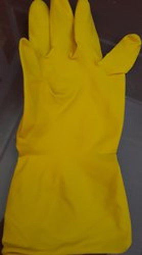 Yellow Latex Utility Gloves