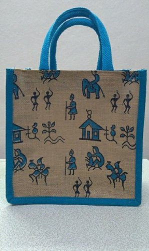 Multicolor Attractive Design Jute Bags