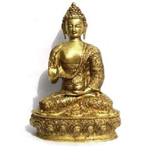 Golden Brass Buddha Statue For Decoration