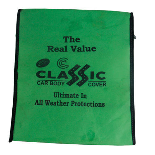 Green And Black Car Cover Packaging Bag