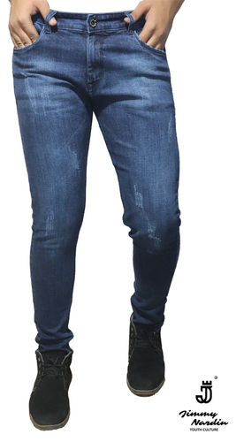 Blue Ankle Length Denim Jeans