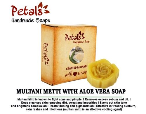 White Handmade Multani Mitti Soap