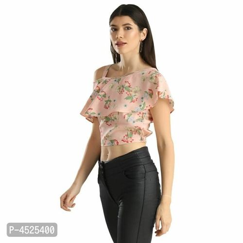 Women's Crepe Crop Top