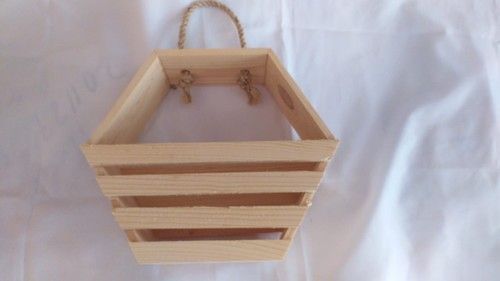 Pine Wood Basket 8*8"