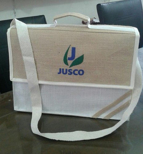 Multicolor Printed Jute Conference Bag