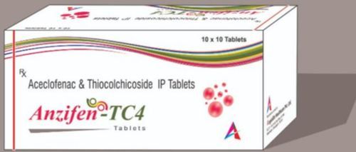 Anzifen TC4 Aceclofenac And Thiocolchicoside Tablets