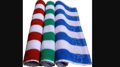 Colored Personal Striped Cotton Hand Towel