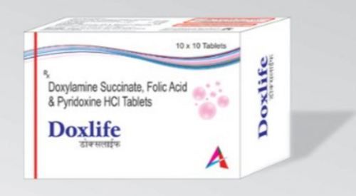 Doxylamine Succinate Pyridoxine Hcl Folic Acid Tablets General Medicines