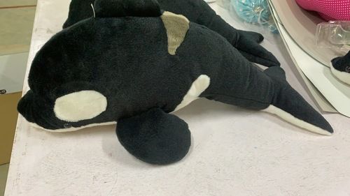 Black Toy Forest Whale Plush Toy