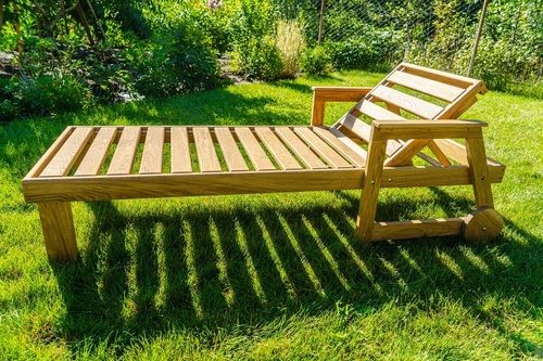 Wooden Sun Lounger